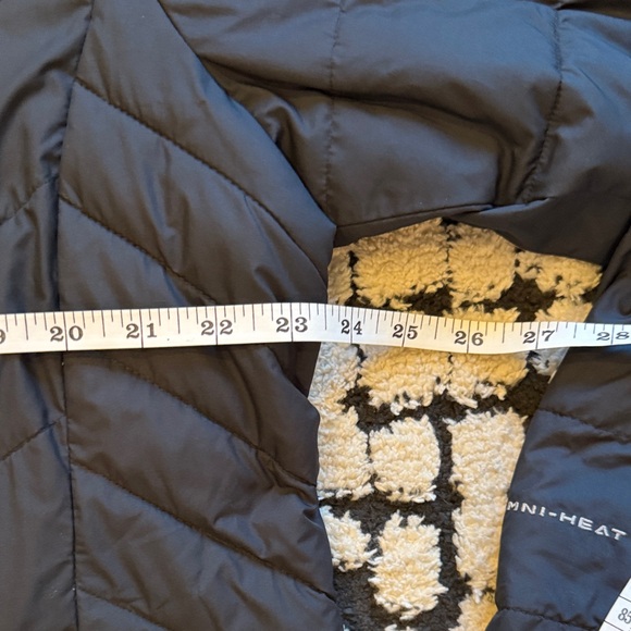 Columbia Black Quilted Hooded Coat Omni Heat Size XXL - Picture 3 of 8